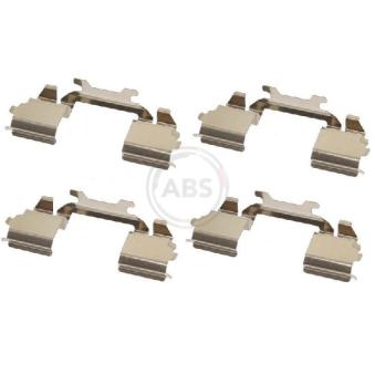 Kit d'accessoires, plaquette de frein à disque A.B.S. 1768Q pour MAYBACH 57 35S/E. 35C/E - 82cv