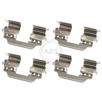 Kit d'accessoires, plaquette de frein à disque A.B.S. 1770Q pour AUDI A6 1.5 DCI 110 - 110cv