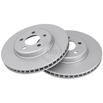 Jeu de 2 disques de frein avant A.B.S. 17809 pour CHRYSLER 300 3.0 CRD - 218cv