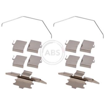 Kit d'accessoires, plaquette de frein à disque A.B.S. 1791Q pour DODGE DURANGO 2.2 D - 129cv