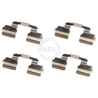 Kit d'accessoires, plaquette de frein à disque A.B.S. 1797Q pour PEUGEOT 5008 HDi - 111cv