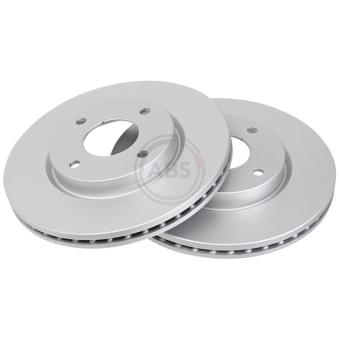 Jeu de 2 disques de frein avant A.B.S. 18039 pour MITSUBISHI L 1.6 16V - 110cv