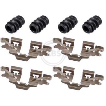 Kit d'accessoires, plaquette de frein à disque A.B.S. 1808Q pour FIAT DOBLO 1.2 4x4 - 90cv