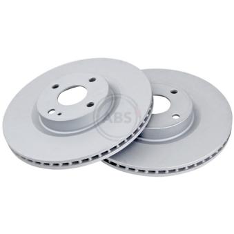 Jeu de 2 disques de frein avant A.B.S. 18490 pour MG MONTEGO 2.0 - 160cv