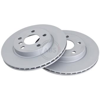 Jeu de 2 disques de frein avant A.B.S. 18496 pour BMW i3 Range Extender - 170cv