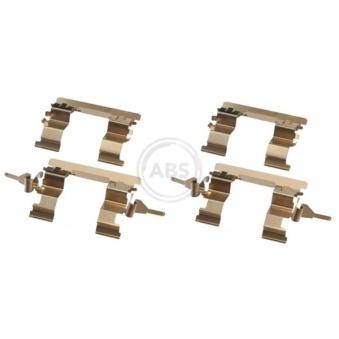 Kit d'accessoires, plaquette de frein à disque A.B.S. 1853Q pour MAZDA RX 1.5 DCI - 110cv