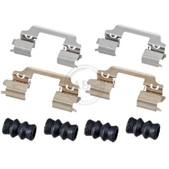 Kit d'accessoires, plaquette de frein à disque A.B.S. 1861Q pour FORD B-MAX 1.5 TDCi - 75cv