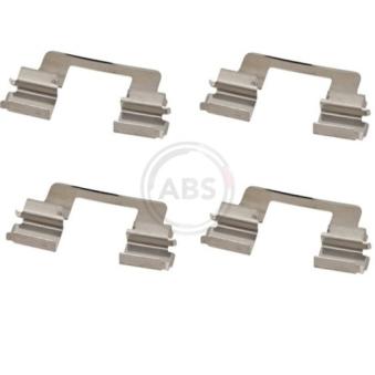 Kit d'accessoires, plaquette de frein à disque A.B.S. 1867Q pour MERCEDES-BENZ CLASSE G 3.0 SDV6 4x4 - 306cv