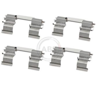 Kit d'accessoires, plaquette de frein à disque A.B.S. 1870Q pour CHEVROLET SPARK 1.0 LPG - 68cv