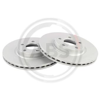 Jeu de 2 disques de frein avant A.B.S. 18839