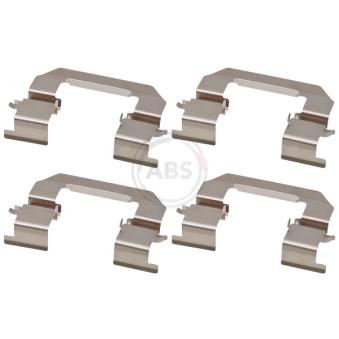 Kit d'accessoires, plaquette de frein à disque A.B.S. 1914Q pour TOYOTA CELICA 1.6 CRDi 110 - 110cv