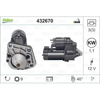 Démarreur VALEO OEM 30808465