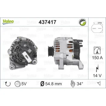 Alternateur VALEO OEM YLE000070