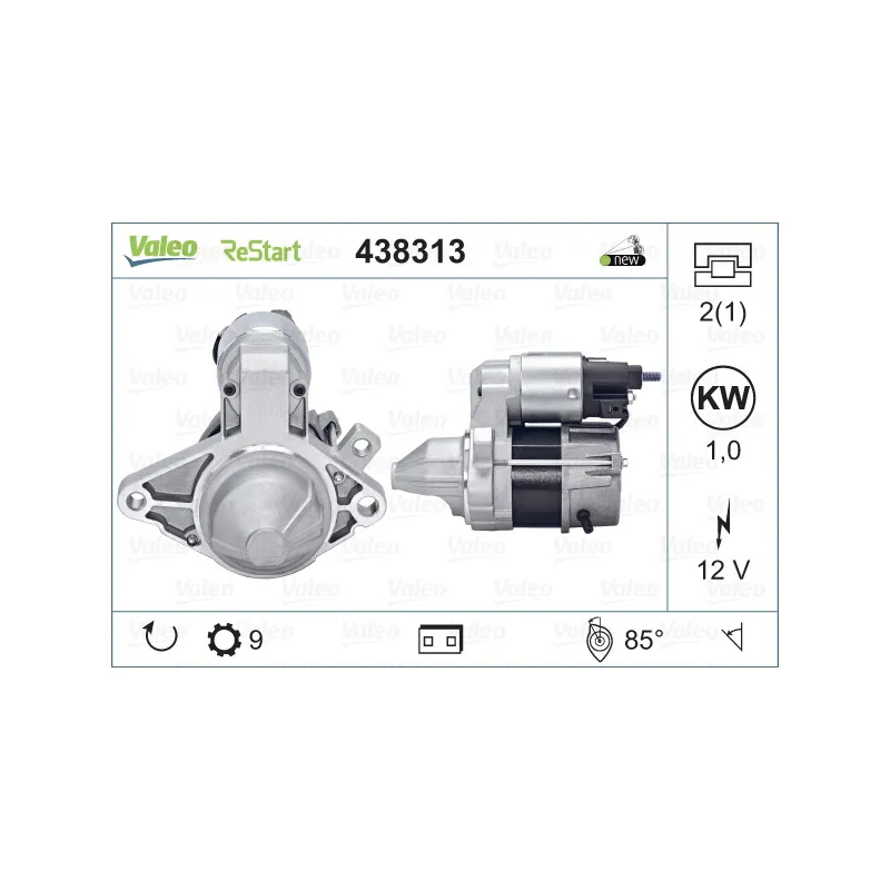 Démarreur VALEO 438313 - Visuel 1