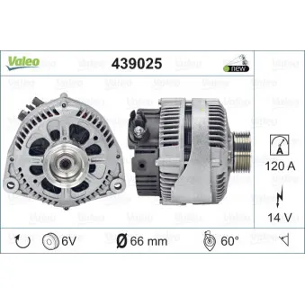 Alternateur VALEO OEM 5705FG