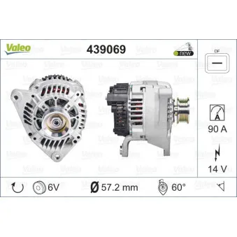 Alternateur VALEO OEM 058903016A