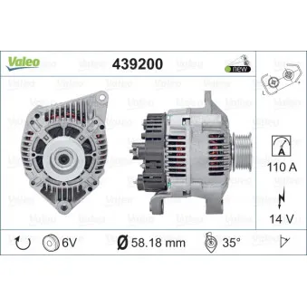 Alternateur VALEO OEM 7701499611