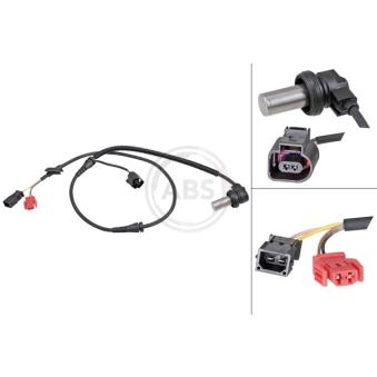 Capteur, vitesse de roue A.B.S. 30122 pour AUDI A4 1.8 T quattro - 180cv