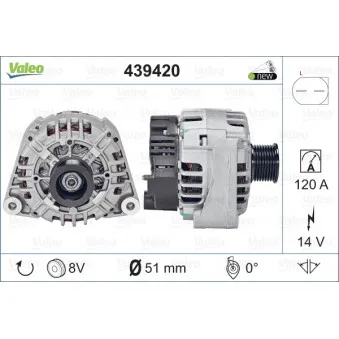 Alternateur VALEO OEM 1121540202