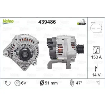 Alternateur VALEO OEM 12317519721