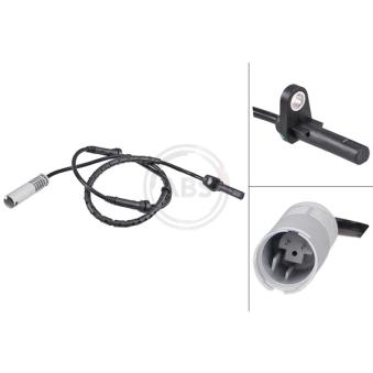 Capteur, vitesse de roue A.B.S. 31656 pour BMW Série 7 740 d - 258cv