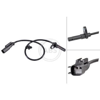 Capteur, vitesse de roue A.B.S. 31723 pour HYUNDAI SANTA FÉ 2.2 TDCi - 100cv