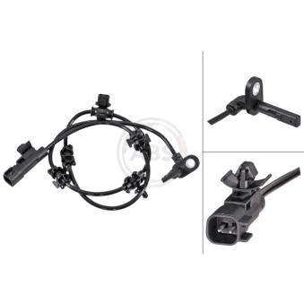 Capteur, vitesse de roue A.B.S. 31778 pour OPEL ASTRA 1.4 CNG - 110cv