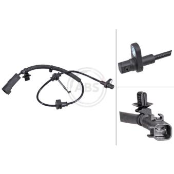 Capteur, vitesse de roue A.B.S. [31784]