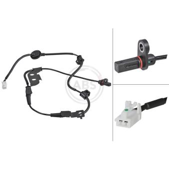Capteur, vitesse de roue A.B.S. 31862 pour MAZDA CX-7 1.6 CRDi 110 - 110cv
