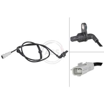 Capteur, vitesse de roue A.B.S. 31869 pour ALFA ROMEO 33 1.6 - 102cv
