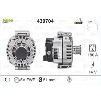 Alternateur VALEO OEM A0141543902