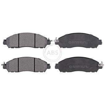 Jeu de 4 plaquettes de frein avant A.B.S. 35128 pour NISSAN LEAF Electric - 150cv