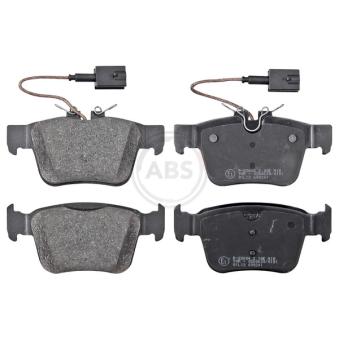 Jeu de 4 plaquettes de frein arrière A.B.S. [35177]