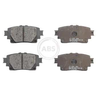 Jeu de 4 plaquettes de frein arrière A.B.S. 35349