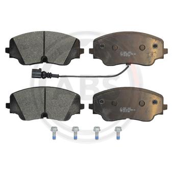 Jeu de 4 plaquettes de frein avant A.B.S. OEM 5wa698151m