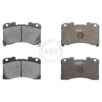 Jeu de 4 plaquettes de frein avant A.B.S. [35427]