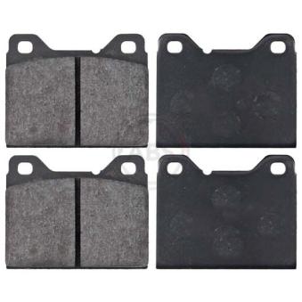 Jeu de 4 plaquettes de frein avant A.B.S. OEM 272505 Jeu de 4 plaquettes de frein avant A.B.S. OEM 272505
