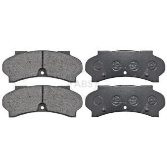 Jeu de 4 plaquettes de frein avant A.B.S. 36092 pour PEUGEOT J7 2.1 D - 57cv