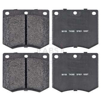 Jeu de 4 plaquettes de frein avant A.B.S. [36109]