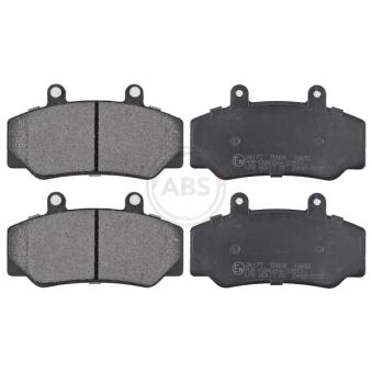 Jeu de 4 plaquettes de frein avant A.B.S. 36177 pour NISSAN SUNNY 2.3 - 131cv