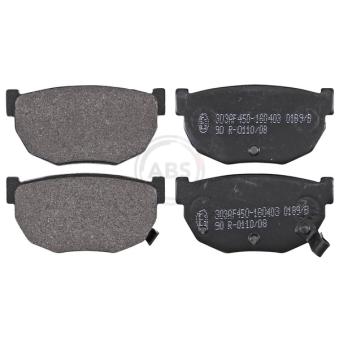 Jeu de 4 plaquettes de frein arrière A.B.S. [36586]