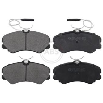 Jeu de 4 plaquettes de frein avant A.B.S. [36589]