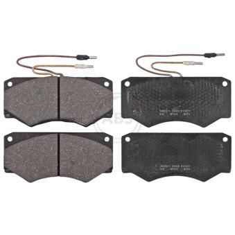 Jeu de 4 plaquettes de frein avant A.B.S. [36590/1]