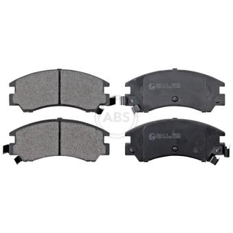 Jeu de 4 plaquettes de frein avant A.B.S. 36611/1 pour SUBARU LEONE 1800 Super Turbo 4WD - 136cv
