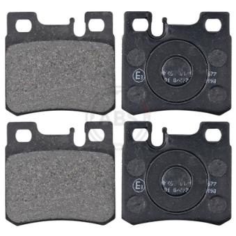 Jeu de 4 plaquettes de frein arrière A.B.S. [36687]