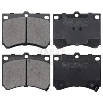 Jeu de 4 plaquettes de frein avant A.B.S. 36727 pour FIAT IDEA 2.0 D - 71cv