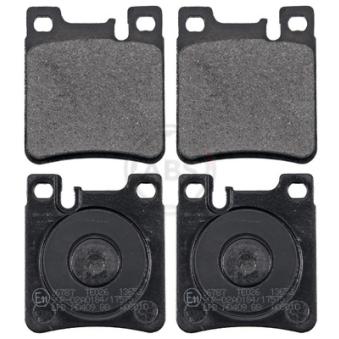 Jeu de 4 plaquettes de frein arrière A.B.S. [36787]