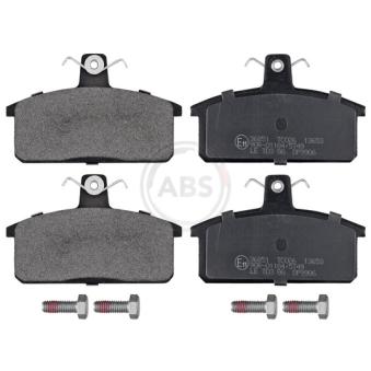 Jeu de 4 plaquettes de frein avant A.B.S. [36851]