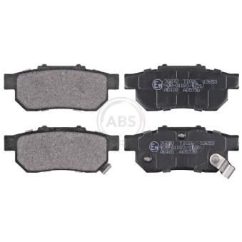 Jeu de 4 plaquettes de frein arrière A.B.S. [36870]