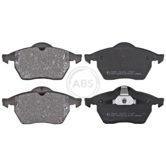 Jeu de 4 plaquettes de frein avant A.B.S. 36897 pour OPEL VECTRA 1.6 i - 75cv